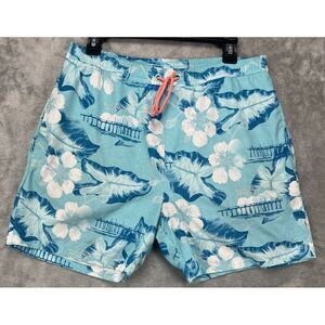 Huk Men's Swim Trunks Medium Fishing Outdoor Pockets Performance Lined Blue Pier